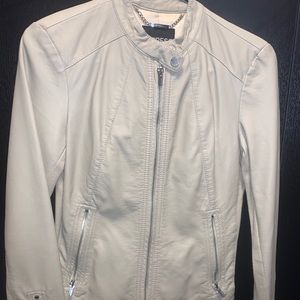 XS Express Cream/Tan Leather jacket